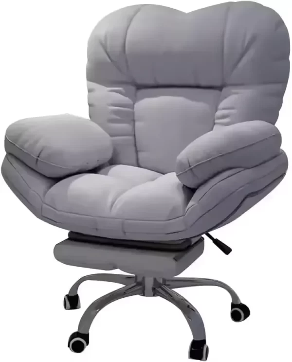Dark Gray Recliner Gaming Chair with Adjustable Lift – Comfortable Home Office & Living Room Armchair - Image 12