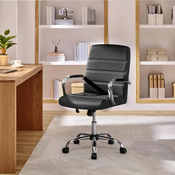 Executive Mid-Back Office Chair with Lumbar Support - Image 4