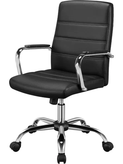 Executive Mid-Back Office Chair with Lumbar Support