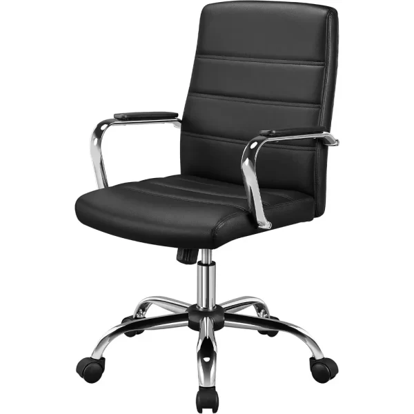 Executive Mid-Back Office Chair with Lumbar Support