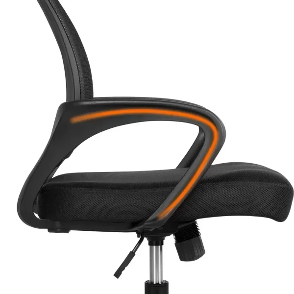 ErgoFlex Mesh Office Chair – Adjustable Swivel Task Chair with Armrests and Cushion - Image 6