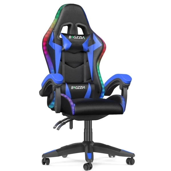 Spectra RGB Gaming Chair – LED Recliner with Headrest - Image 7