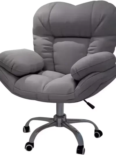 Dark Gray Recliner Gaming Chair with Adjustable Lift – Comfortable Home Office & Living Room Armchair