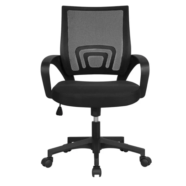 ErgoFlex Mesh Office Chair – Adjustable Swivel Task Chair with Armrests and Cushion