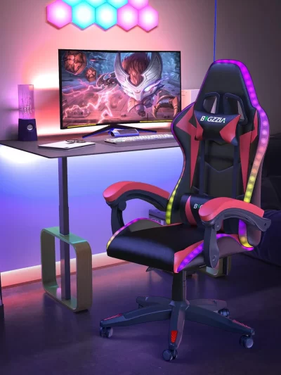 Spectra RGB Gaming Chair – LED Recliner with Headrest