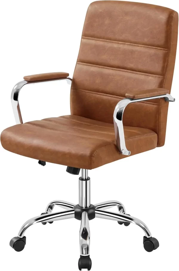 Executive Mid-Back Office Chair with Lumbar Support - Image 7