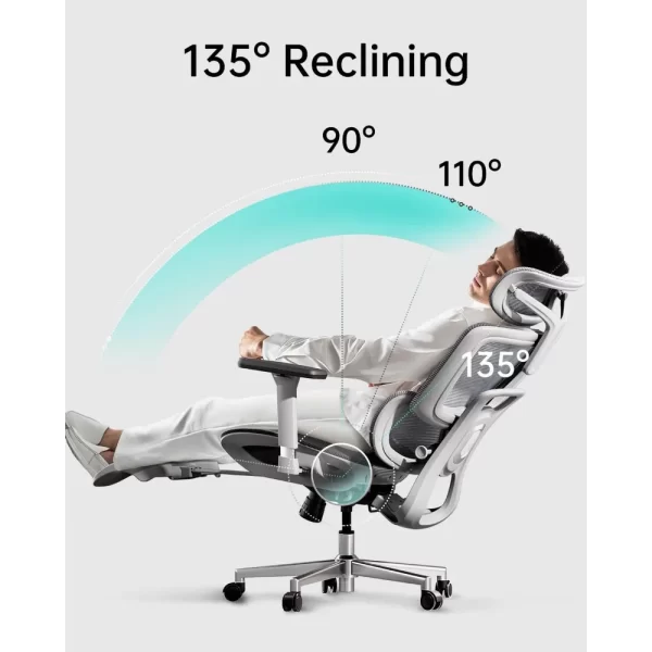 JHK High-Back Mesh Ergonomic Computer Chair – Adjustable Lumbar & 3D Armrests - Image 6