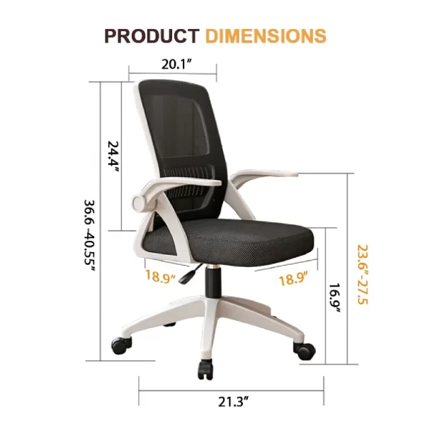 AeroFlex Pro Ergonomic Mesh Office Chair – High Back, Adjustable Swivel - Image 6